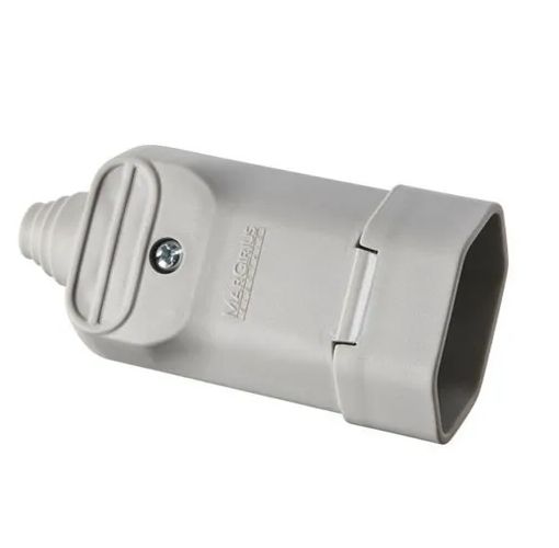 Plug Femea Prensa 2P+T 20A Branca MARGIRIUS