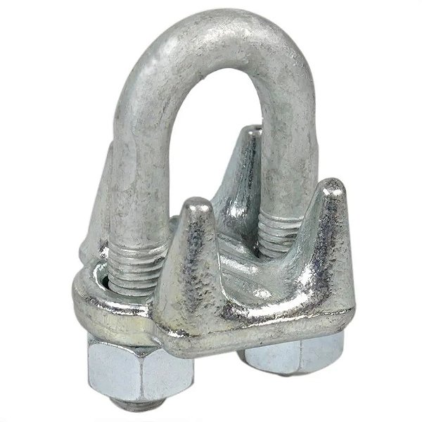 Grampo P/ Cabo Aço C 1/4" - CX. 200 PCS