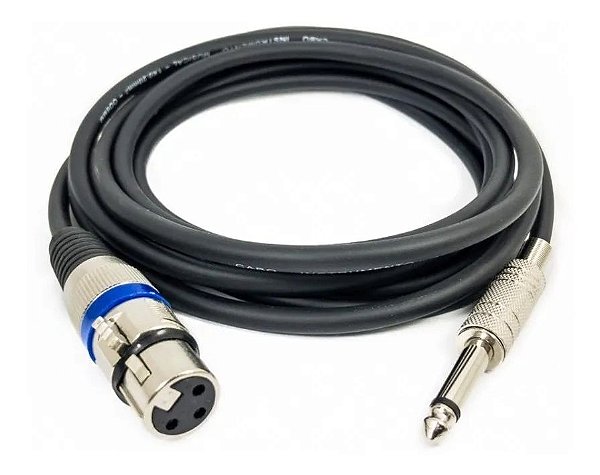 CABO CANON+P10MN 5,0M PRETO IMP