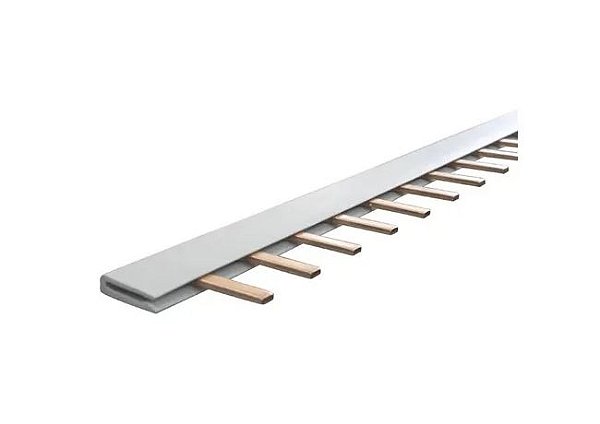Barramento DIN Tipo Pente Monopolar 63A 12 Pólos 22,5cm LUKMA 29262