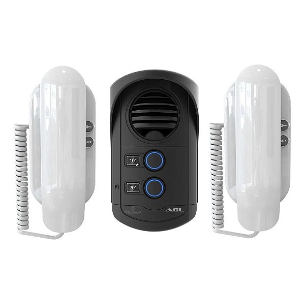 Interfone Coletivo 2 Pontos Agl S300 Com 2 Monofones