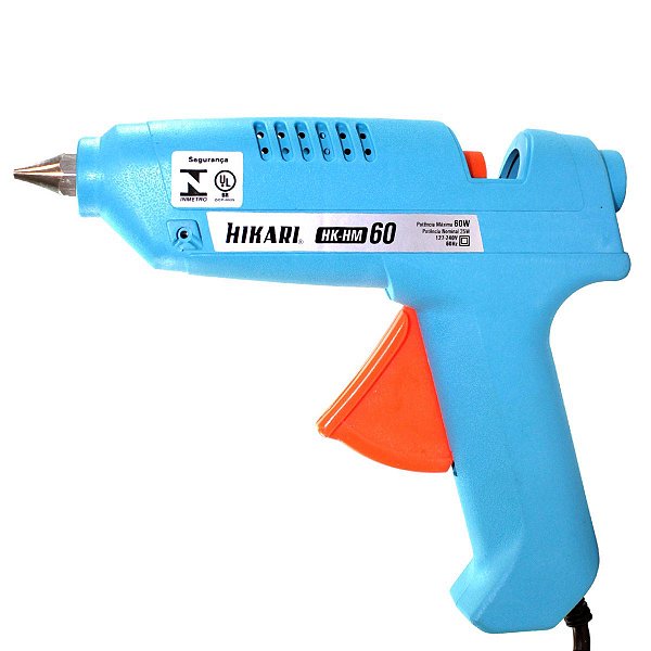 Pistola de Cola Quente 60W Bivolt - HIKARI-21K156