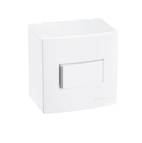 CAIXA  SISTEMA X SOBREPOR 75X75 C/ 1 INT SIMPLES SLEEK MARGIRIUS
