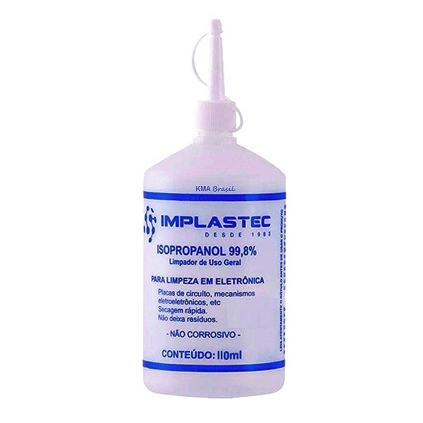 Álcool Isopropanol 110ml IMPLASTEC