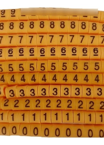 1000 Pcs  ANILHAS  EC-2 (0-9)  4,0 à 6,0 mm Cat 6 Números