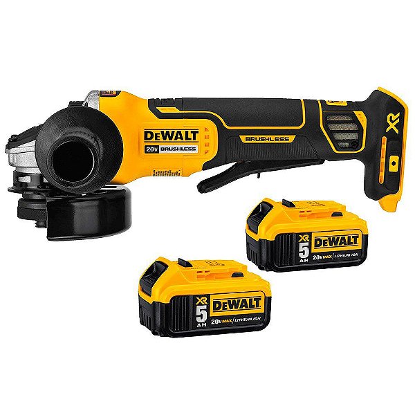 DCG413P2BR ESMERILHADEIRA 20V LI-ION BRUSHLESS 4 1/2 2BAT DEWALT