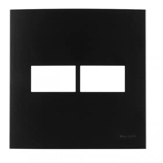PLACA 4X4 2 POSTOS C/ SUPORTE EBONY CLEAN MARGIRIUS