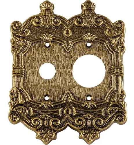 Kit 5 Pçs - Placa Espelho Colonial 4x4 1 Furo + Tomada 85n