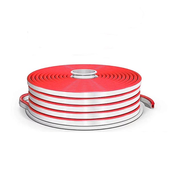 MANGUEIRA - FITA NEON LED 12V 10W 50 METROS VERMELH BLINDADA - SEM FONTE