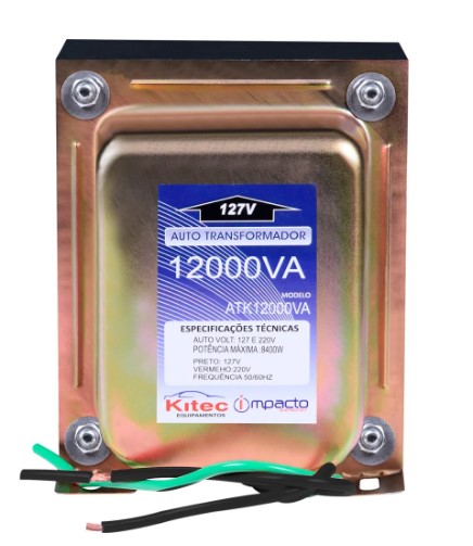 AutoTransformador Tripolar 12.000VA 8400W Bivolt Kitec