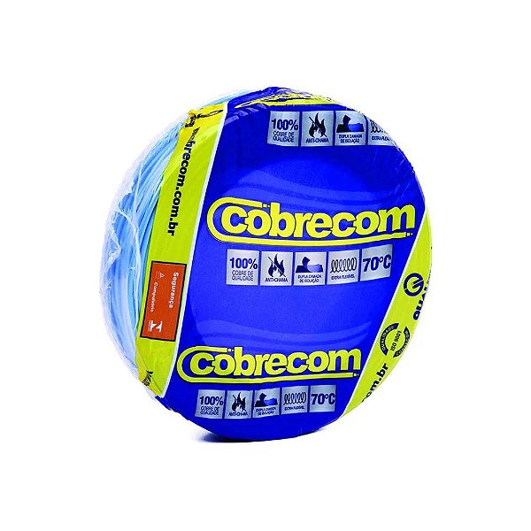 CABO FLEXIVEL 10MM AZUL 750V   100Mt COBRECOM