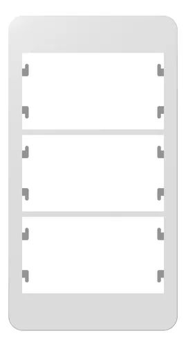 PLACA CONDULETE 1 POSTO COM SUPORTE SLEEK  MARGIRIUS