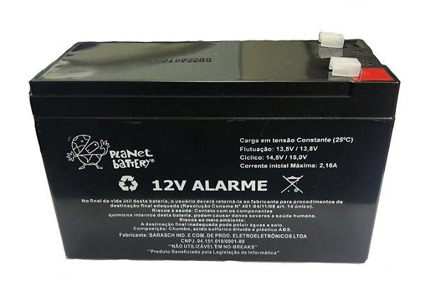 BATERIA SELADA 12V  ALARME PLANET