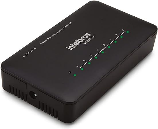 SWITCH 8 PORTAS 10/100/1000 SG 800 Q+ INTELBRAS