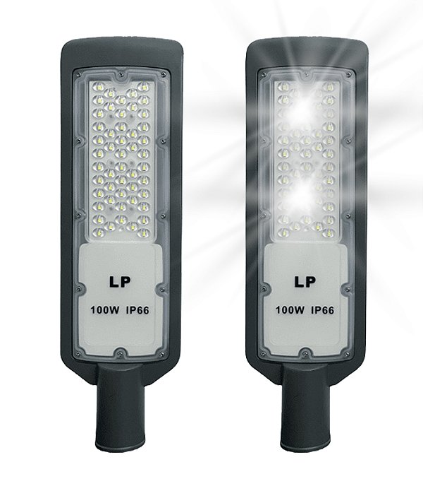 KIT 2 LUMINARIA PUBLICA 100W LED IP66