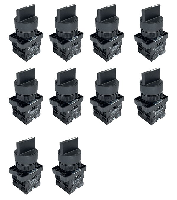 KIT 10 CHAVE LK2-ED33 PLASTICO 3 POSICOES FIXA 2NA LUKMA