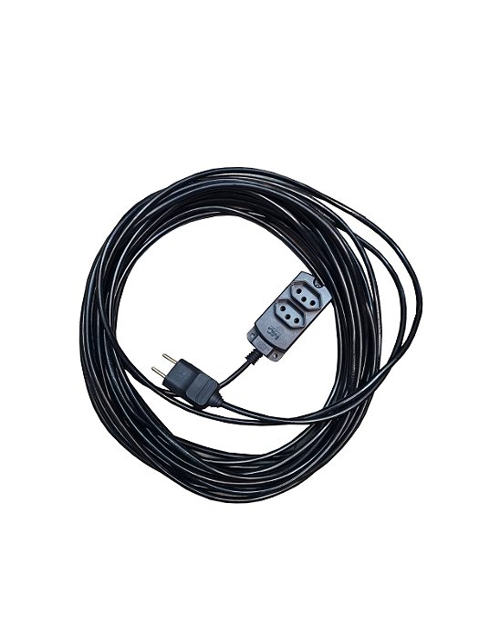 Extensão Elétrica 10 Metros 10a Cabo Pp2x1,5mm Reforçada