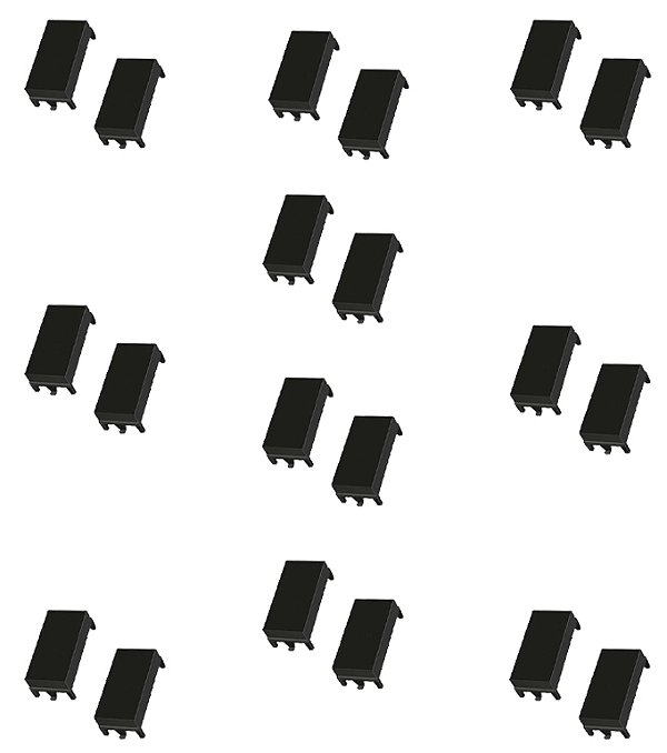 KIT 10 MODULO CEGO 2 UNIDADES EBONY CLEAN MARGIRIUS