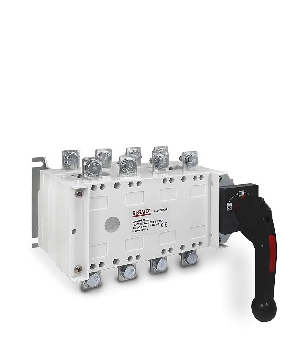 CHAVE DE TRANSFERENCIA MANUAL SGLZ- 250A 4 POLOS - MANOBRA SEM CARGA