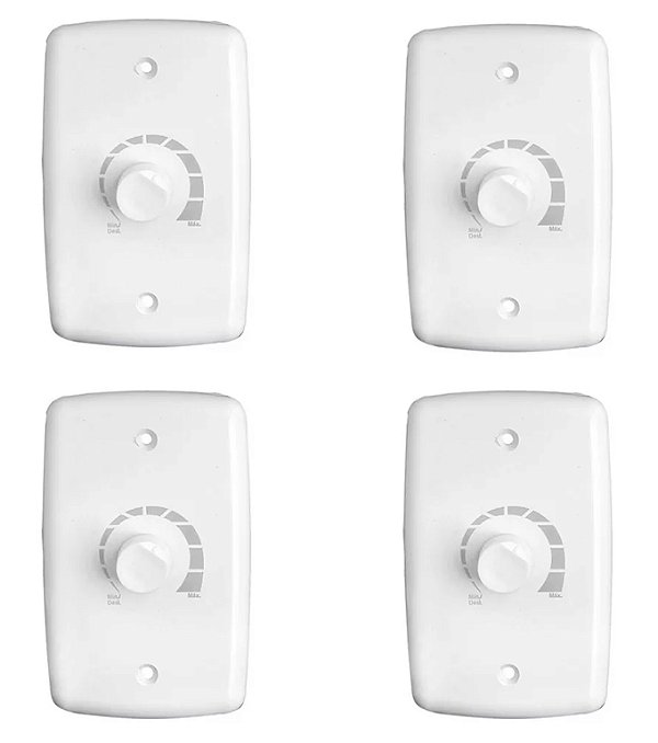 KIT 4 CONTROLE VENTILADOR DIMER LUZ 4X2 1.000 W BIVOLT 326 RIMA