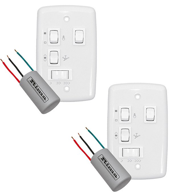 KIT 2 CONTROLE VENTILADOR  127 V 4 6UF 2 LAMPADAS 419 RIMA