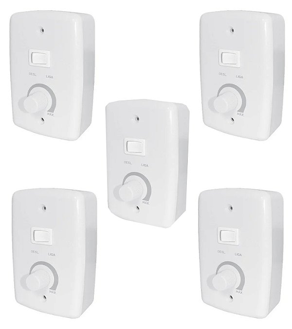 KIT 5 CONTROLE VENTILADOR OSCILANTE BIVOLT COM CAIXA 2 RIMA