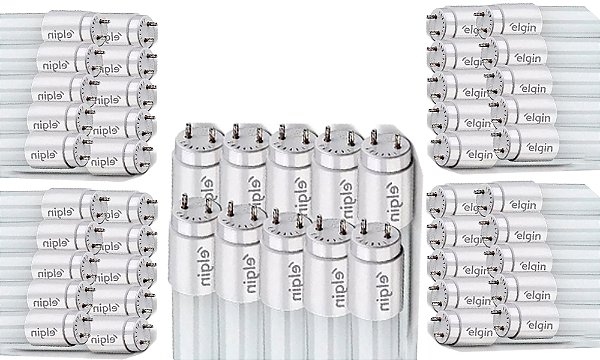 KIT 25 LAMPADA LED TUBOLAR 20W 120CM 6500K ELGIN