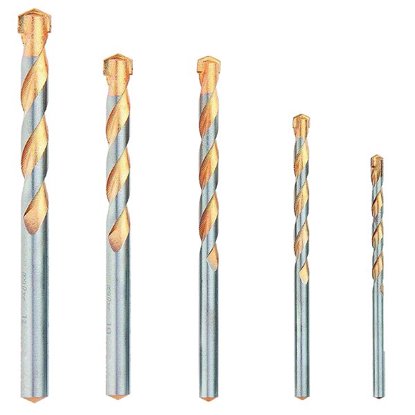 KIT5 BROCA VIDEA CONCRETO 5MM, 6MM, 8MM, 10MM, 12 MM MTX