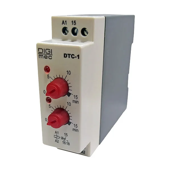DTC-1 RELE TEMPO CICLICO 0,60-15MIN 220VAC DIGIMEC