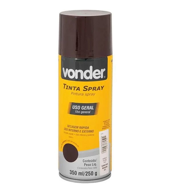 TINTA SPRAY MARROM 350ML VONDER