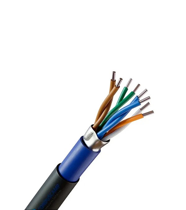 CABO LAN REDE CAT5E DUPLA BLINDAGEM DVBL CERTIFICAD MEGATRON