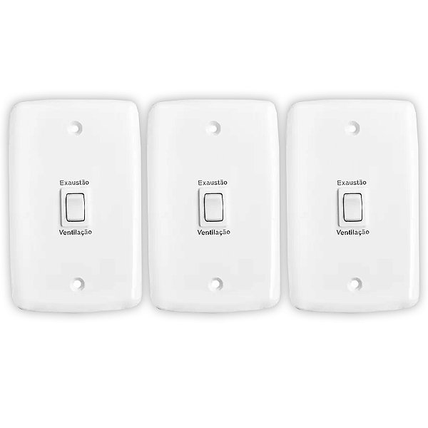 KIT 3 CHAVE P/ EXAUSTOR BIVOLT C/ CAIXA EXTERNA 250W 206 RIMA