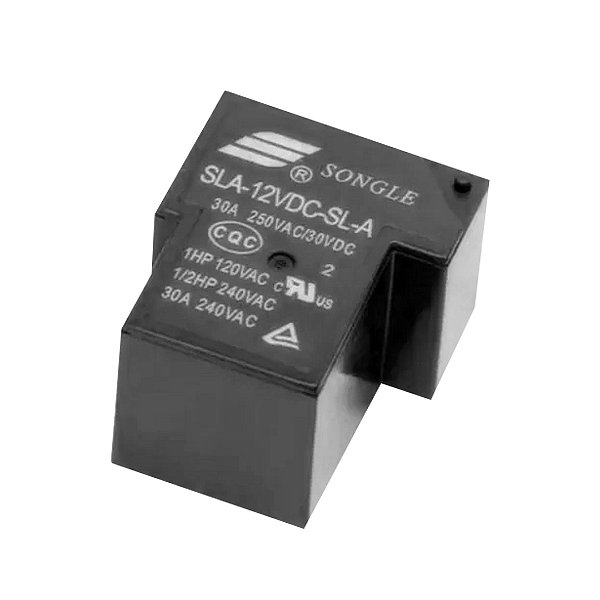 RELE AR CONDICIONADO 12V 30A 250VAC SLA-12VDC-SL-A 4 TERMINAIS
