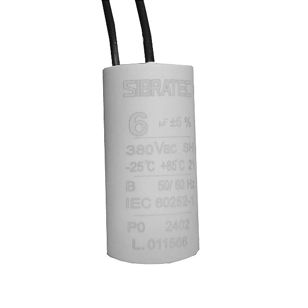 CAPACITOR PERMANENTE COM CABO 6,0 UF/380V
