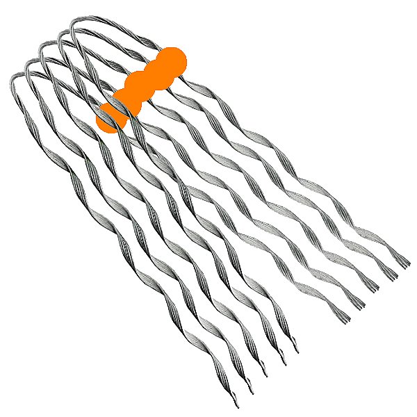 KIT 05 ALCA PREFORMADA MULTIPLEX 95MM LARANJA (GRANDE) 110731