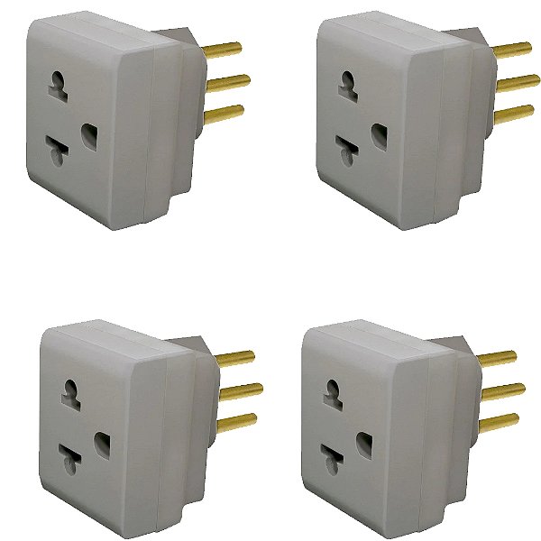 KIT 4 PINO ADAPTADOR 2P T 10A - CZ LORENZETTI