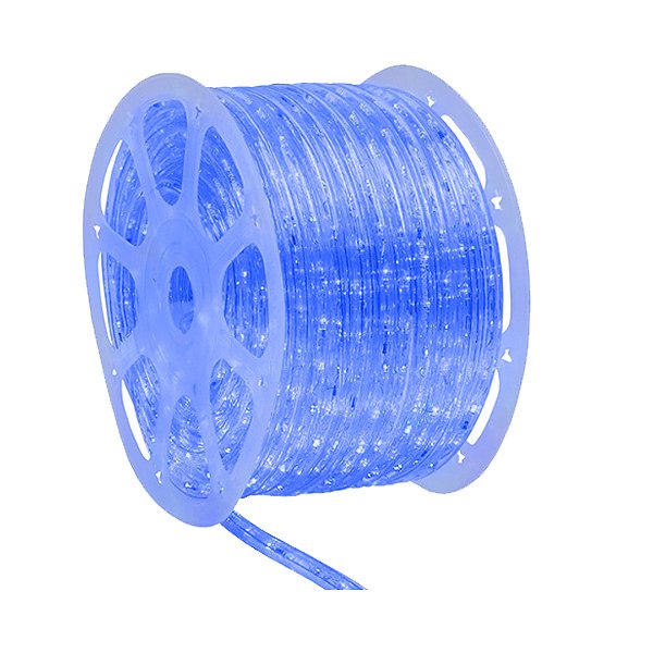 MANGUEIRA LED REDONDA AZUL 127V 100 MTS