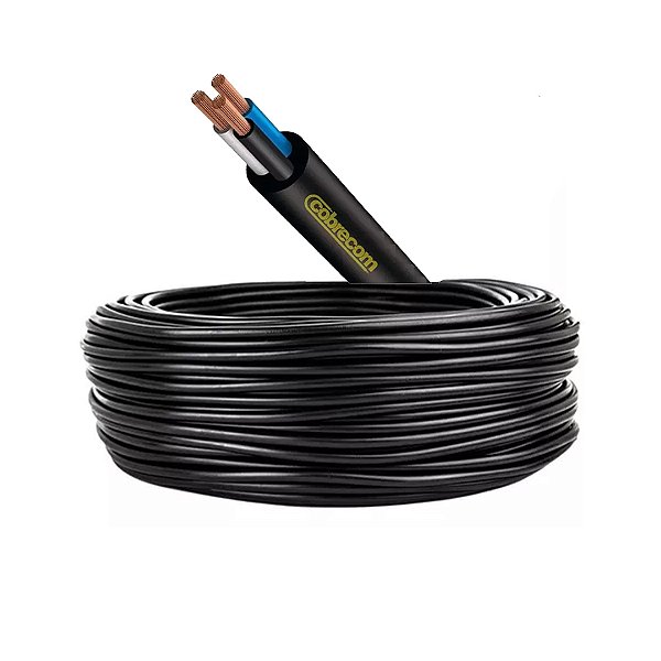 20 METROS CABO PP FLEX 3 X 4 MM COBRECOM