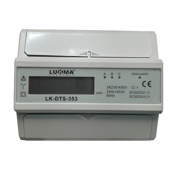 MEDIDOR KWH  CONSUMO LK-DTS-353 3 100A 230 TRIFASICO