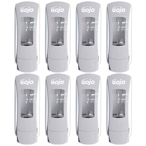 KIT 08 DOSADOR MANUAL GOJO 8884 ADX 1,2L CINZA E BRANCO