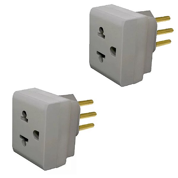 KIT 2 PINO ADAPTADOR 2P T 10A - CZ LORENZETTI