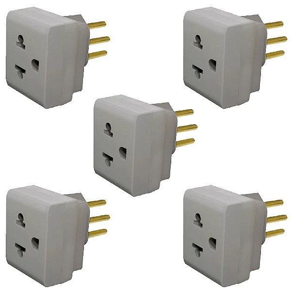 KIT 5 PINO ADAPTADOR 2P T 10A - CZ LORENZETTI