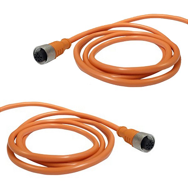 KIT 2 CABO SENSOR INDUTIVO LKM02-2-4P 4V 5MT PNP LUKMA