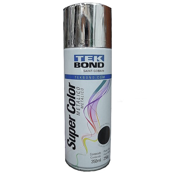 TINTA SPRAY CROMADO METALICO 350ML TEKBOND