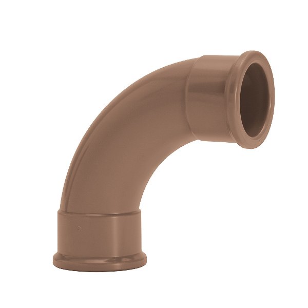 CURVA SOLDAVEL PVC MARROM 90 50MM AMANCO