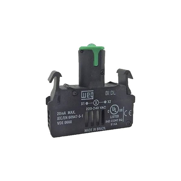 BLOCO DE ILUM. DIRETA C/LED INT. B VERDE CSW-BIDL-2D66