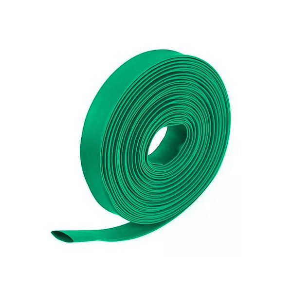 KIT 10 METROS TERMO RETRATIL 20.0 MM VERDE LUKMA