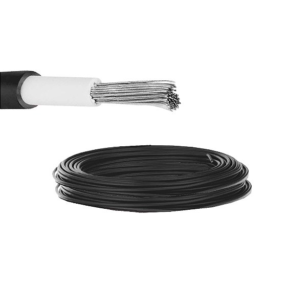 20 METROS CABO PRO SOLAR FV 6MM 1KV (1,8KVCC) PRETO
