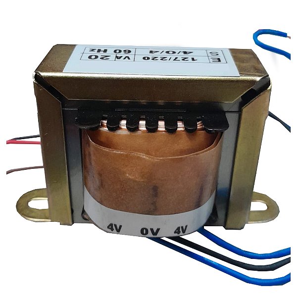 TRAFO 4V 0V 4V BIVOLT 60HZ SRT