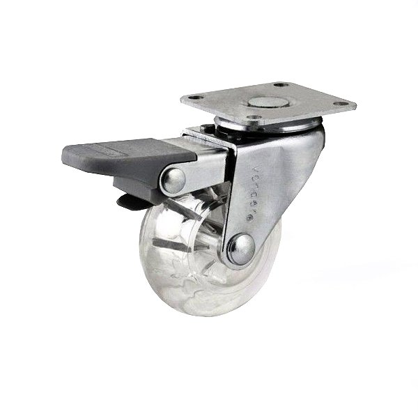 RODIZIO GIR C/FREIO 2" PU TRANSP NOVE54 - VONDER